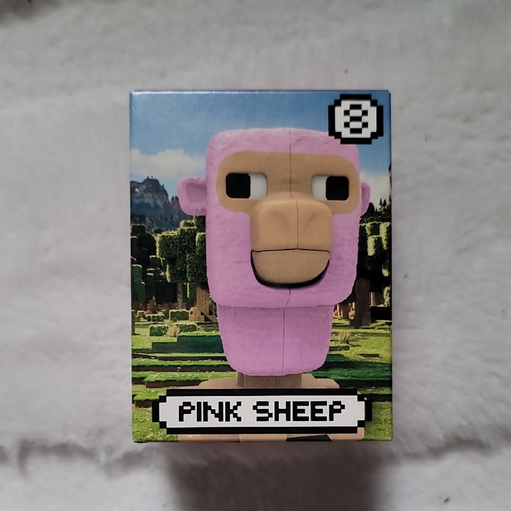 Minecraft Movie Pink Sheep Toy